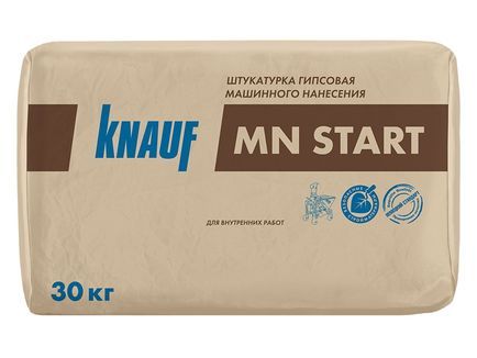 Штукатурка гипсовая машинного нанесения МН Старт G Knauf Кнауф G (Чапаевск) (30кг) Штукатурка гипсовая машинного нанесения МН Старт G Knauf Кнауф G (Чапаевск) (30кг)