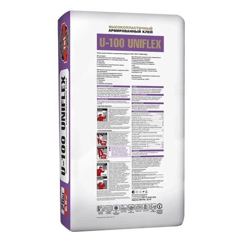 Юнис UNIFLEX U-100 клей эластичный 25 кг (00-00016324) фото 2