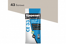 Затирка Церезит СЕ 33, цвет багама бежевая 43, 2кг (068166)