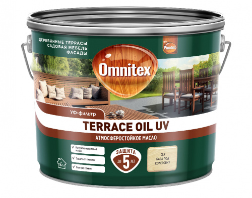 Масло Omnitex Terrace Oil UV CLR (база под колеровку) 9л арт. 50035935
