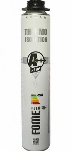 Напыляемый утеплитель Fome Flex Thermo Isolation A++, 850 мл. Напыляемый утеплитель Fome Flex Thermo Isolation A++, 850 мл.
