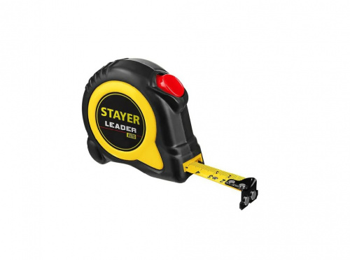 Рулетка  с автостопом  10мх25мм STAYER Leader Professional 