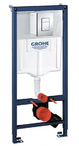 Инсталяция для унитаза подвесного, стандартная, комплект, цвет хром GROHE Rapid SL GR38772001 Инсталяция для унитаза подвесного, стандартная, комплект, цвет хром GROHE Rapid SL GR38772001
