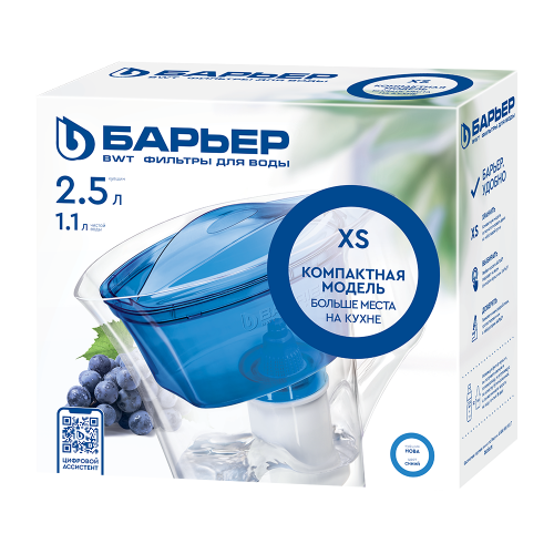 Фильтр-Кувшин "Барьер-Нова" (синий) 2,5л (00-00013293) фото 4
