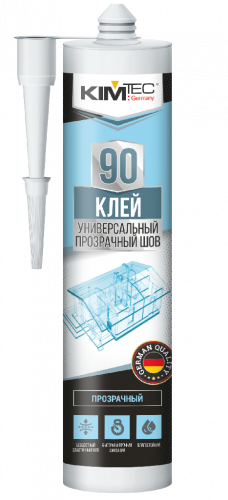 Клей KIM TEC 90 универсальный прозрачный шов 280мл (079992)