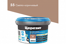 Затирка Церезит СЕ 40 Премиум, цвет светло-коричневый 55, 2кг (061117)