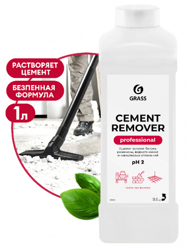Очиститель после ремонта Кислотное средство GRASS Cement Remover  1л