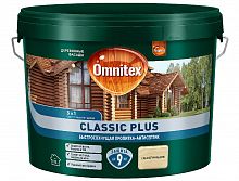 Пропитка-антисептик Omnitex Classic Plus 3в1 Ель натуральная 9л  арт. 50035709
