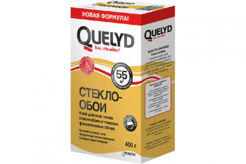Клей обойный Quelyd стеклообои, 55 м2, 0.4 кг 50035128 Клей обойный Quelyd стеклообои, 55 м2, 0.4 кг 50035128