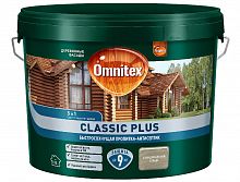 Пропитка-антисептик Omnitex Classic Plus 3в1 Скандинавский серый 9л арт. 50035718