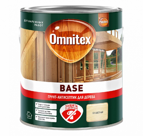 Грунт-антисептик Omnitex Base 2,5л (00-00016601) арт. 50035159