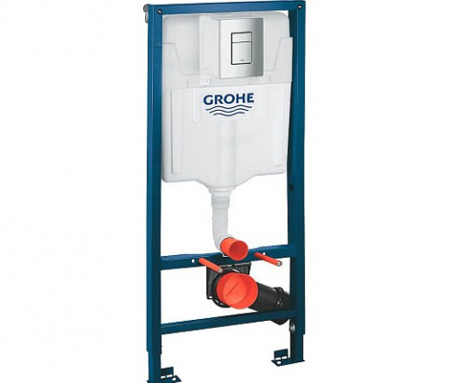 Инсталляция для унитаза подвесного, стандартная, комплект, цвет хром GROHE SOLIDO 38811000 Инсталляция для унитаза подвесного, стандартная, комплект, цвет хром GROHE SOLIDO 38811000
