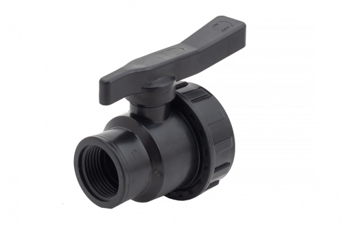 Кран шаровой вн/вн 1/2" - 1/2" ПЭ PN16 ТПК-АКВА (00-00011781)	 