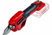 Секатор акк. Einhell PXC GE-LS 18 АКБ и ЗУ в комплекте