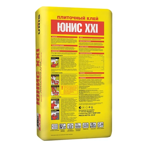 Клей для плитки Юнис 21 (25кг) С0Т (000230) фото 2