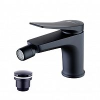 Смеситель Lemark Bronx LM3708BL для биде черный с дон. клап