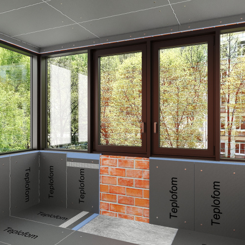 Конструкционная панель TEPLOFOM 2500*600*80 ХPS (односторонний слой) фото 2