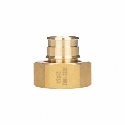Штуцер с накидной гайкой латунный для труб PE-Xa 16-G1/2"НГ, тип 1 USYSTEMS