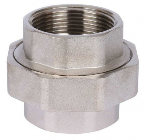 Сгон прямой американка  1/2" STOUT никель (00-00007000)