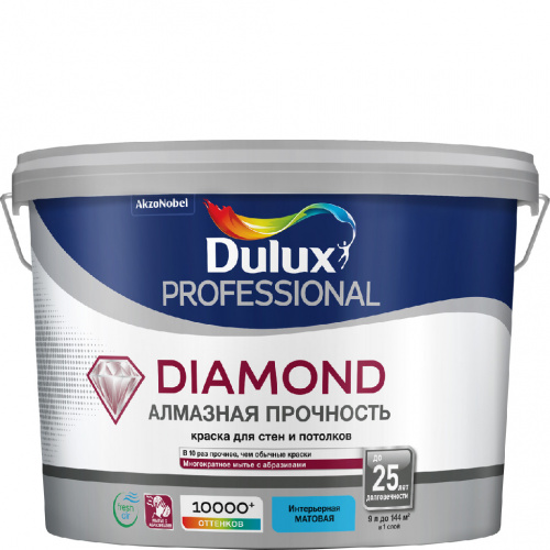 Краска Luxium Professional Diamond мат BW 9л арт. 50034516