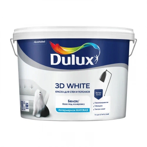 Краска Luxium 3D White мат BW 9л (00-00012576) арт. 50034498