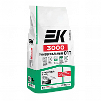 Плиточный клей для плитки и керамогранита ЕК 3000 Универсальный класс С1Т армированный (5кг) (004868)