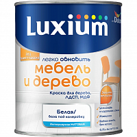 Краска Luxium Мебель и Дерево мат BW 0,75л (00-00016176) арт. 50034545