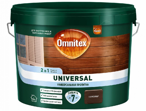 Пропитка Omnitex Universal 2в1 Палисандр 9л (00-00016639) арт. 50035510 