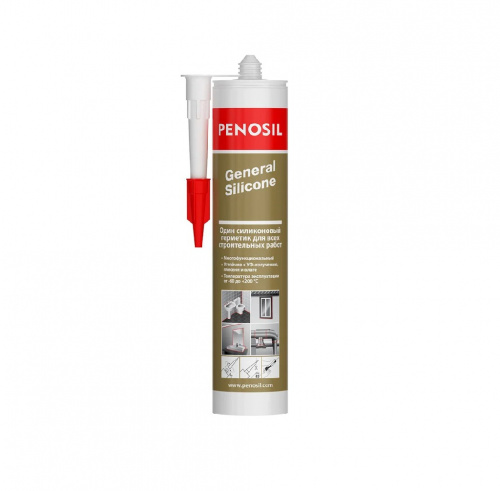 Герметик PENOSIL General Silicone 310ml белый многоцелевой нейтральный 100% Герметик PENOSIL General Silicone 310ml белый многоцелевой нейтральный 100%
