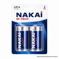 Батарейка LR14 NAKAI Hi-Tech 2xBL (уп. 2 шт.)