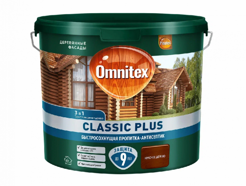 Пропитка-антисептик Omnitex Classic Plus 3в1 Красное дерево 2,5л (00-00016615) арт. 50035704 Пропитка-антисептик Omnitex Classic Plus 3в1 Красное дерево 2,5л (00-00016615) арт. 50035704