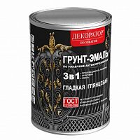 Грунт-эмаль по ржавчине 3 в 1 Декоратор белая 0,8 кг (14шт/уп)