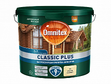 Пропитка-антисептик Omnitex Classic Plus 3в1 CLR (база под колеровку) 2,5л (00-00016610) арт. 