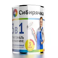 KRAFFA Грунт-эмаль 3 в 1 Красная 5л арт. 99992024