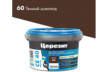Затирка Церезит СЕ 40 Премиум, цвет темный шоколад 60, 2кг (00-00005138)