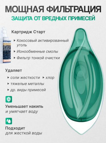 Фильтр-Кувшин "Барьер-Нова" (зеленый) 2,5л фото 6