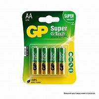 Батарейка АА LR 6 GP Super G-Tech б/б 4S (уп. 4 шт.)