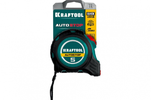 Рулетка AutoStop профессиональная с автостопом 5мх25мм KRAFTOOL Рулетка AutoStop профессиональная с автостопом 5мх25мм KRAFTOOL