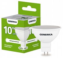 Лампа GU5.3 LED MR16 софит 10Вт 230В 4000К GENERICA